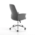 Poltrona da Ufficio in Metallo e Tessuto e Alzata Regolabile - Oro  Viadurini