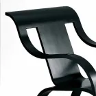 Poltrona Design in Multistrato Nero o Finitura Betulla Made in Italy - Galatea Viadurini