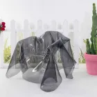 Poltrona design moderno in plexiglass fumé Paris,made in Italy Viadurini