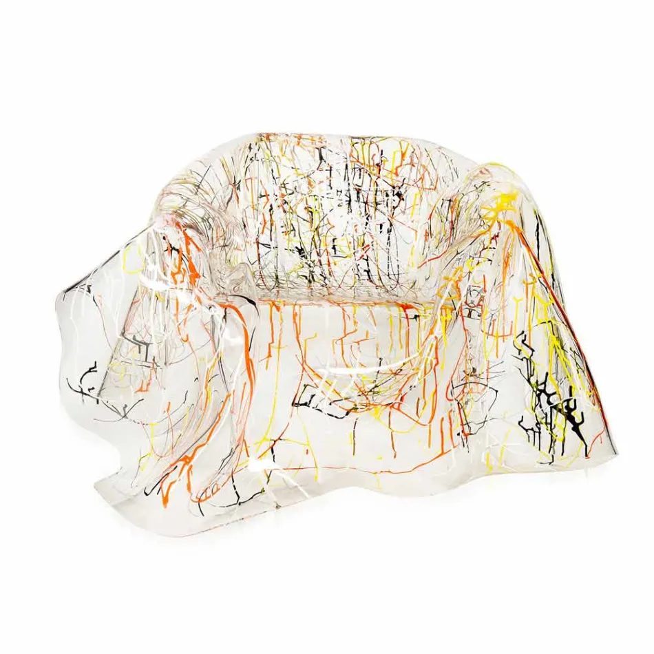 Poltrona design moderno in plexiglass multicolor Paris,made in Italy Viadurini