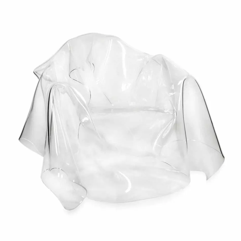 Poltrona design moderno in plexiglass trasparente Paris,made in Italy Viadurini