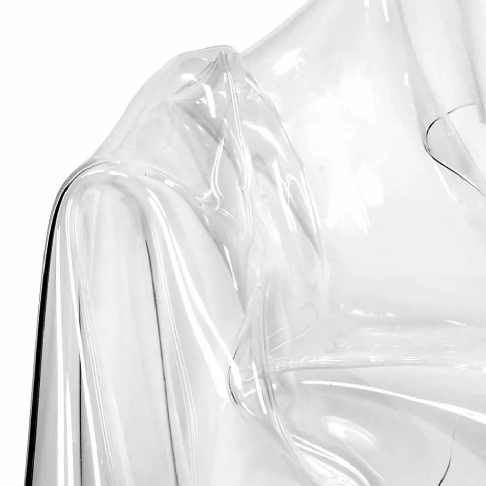 Poltrona design moderno in plexiglass trasparente Paris,made in Italy Viadurini