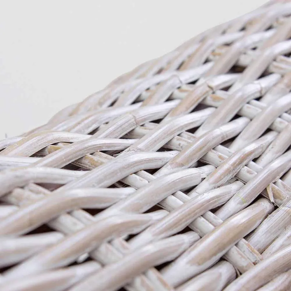 Poltrona di Design di Lusso in Rattan Homemotion da Interno/Esterno - Francioso Viadurini