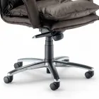 Poltrona di design direzionale similpelle realizzata in Italia Gemma Viadurini