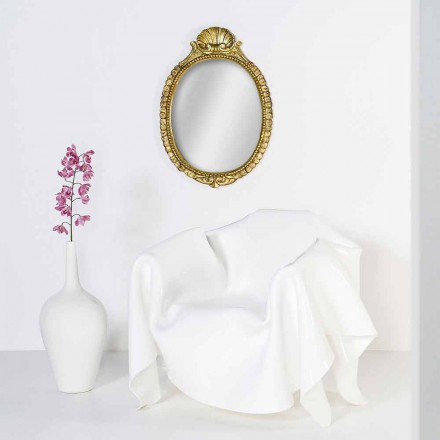 Poltrona di design moderno in plexiglass bianco Paris, made in Italy Viadurini