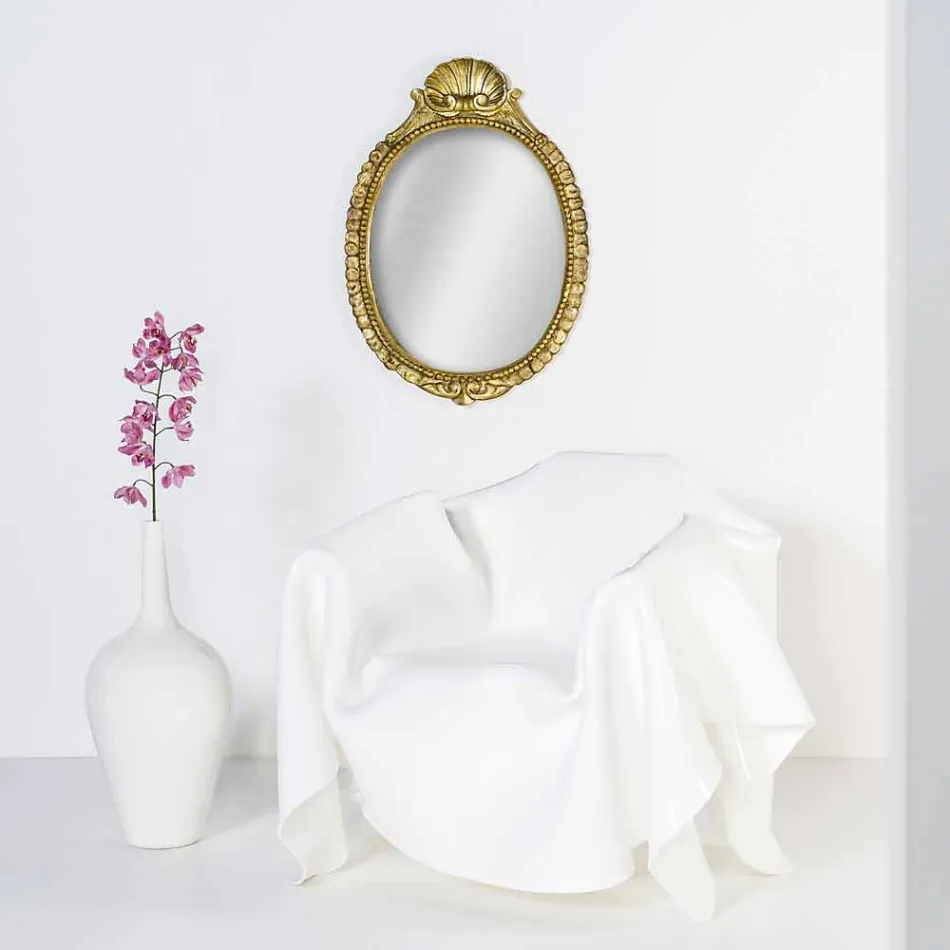 Poltrona di design moderno in plexiglass bianco Paris, made in Italy Viadurini