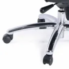 Poltrona Direzionale da Ufficio Girevole Sedili in Pelle e Base Metallo – Virone Viadurini