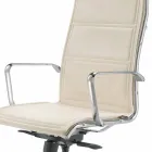 Poltrona direzionale da ufficio in pelle bovina di tipo fiore Agata Viadurini