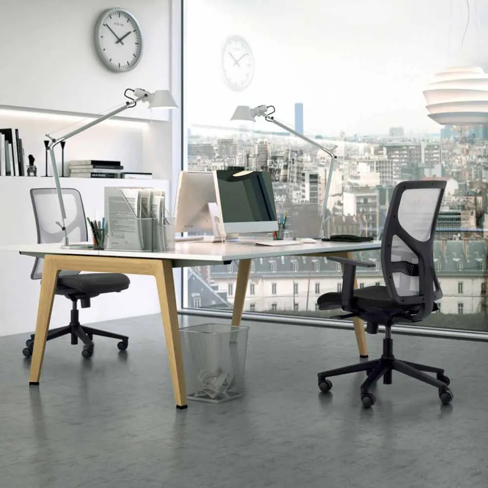 Poltrona direzionale da ufficio schienale alto made in Italy Amelie Viadurini