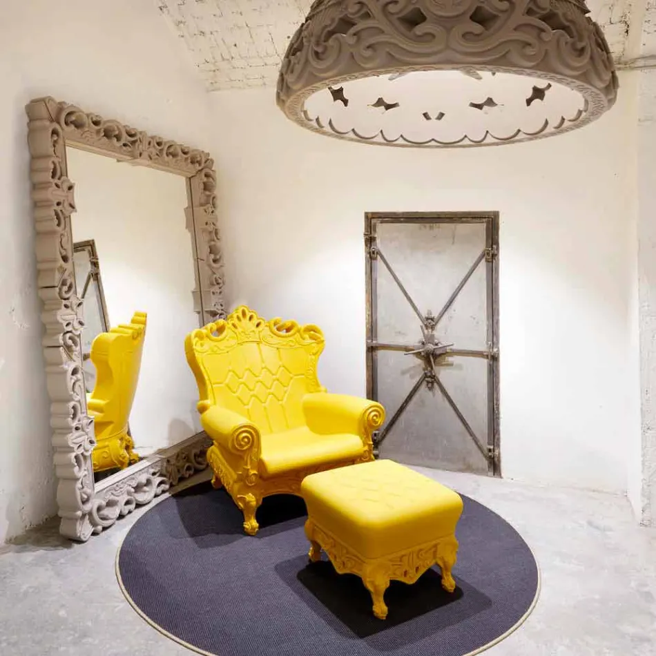 Poltrona elegante colorata Slide Queen Of Love polietilene made Italy Viadurini