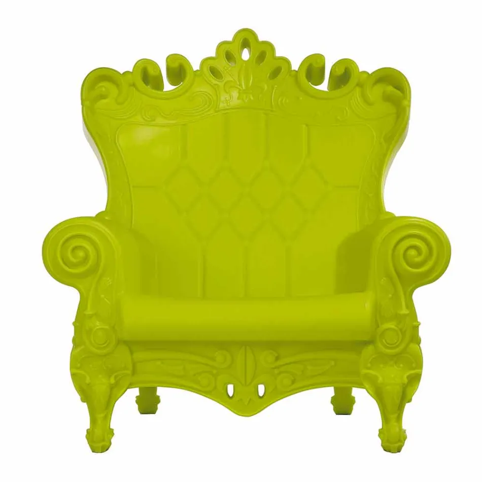 Poltrona elegante colorata Slide Queen Of Love polietilene made Italy Viadurini