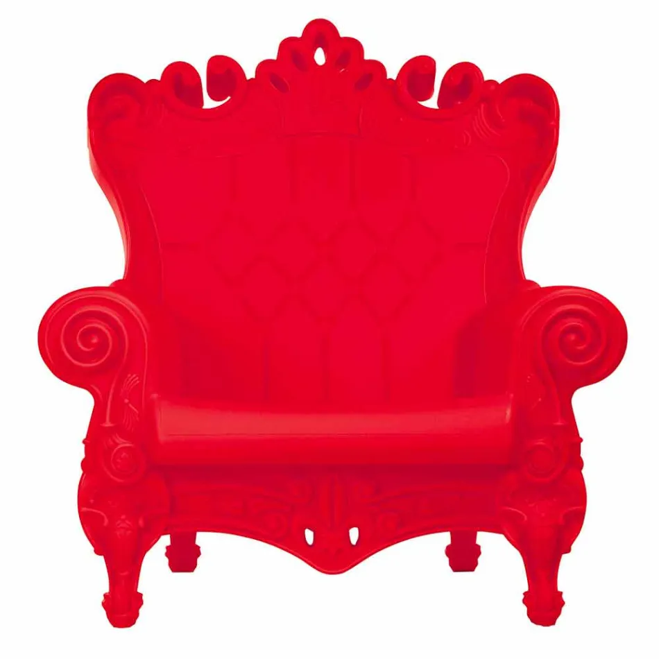 Poltrona elegante colorata Slide Queen Of Love polietilene made Italy Viadurini