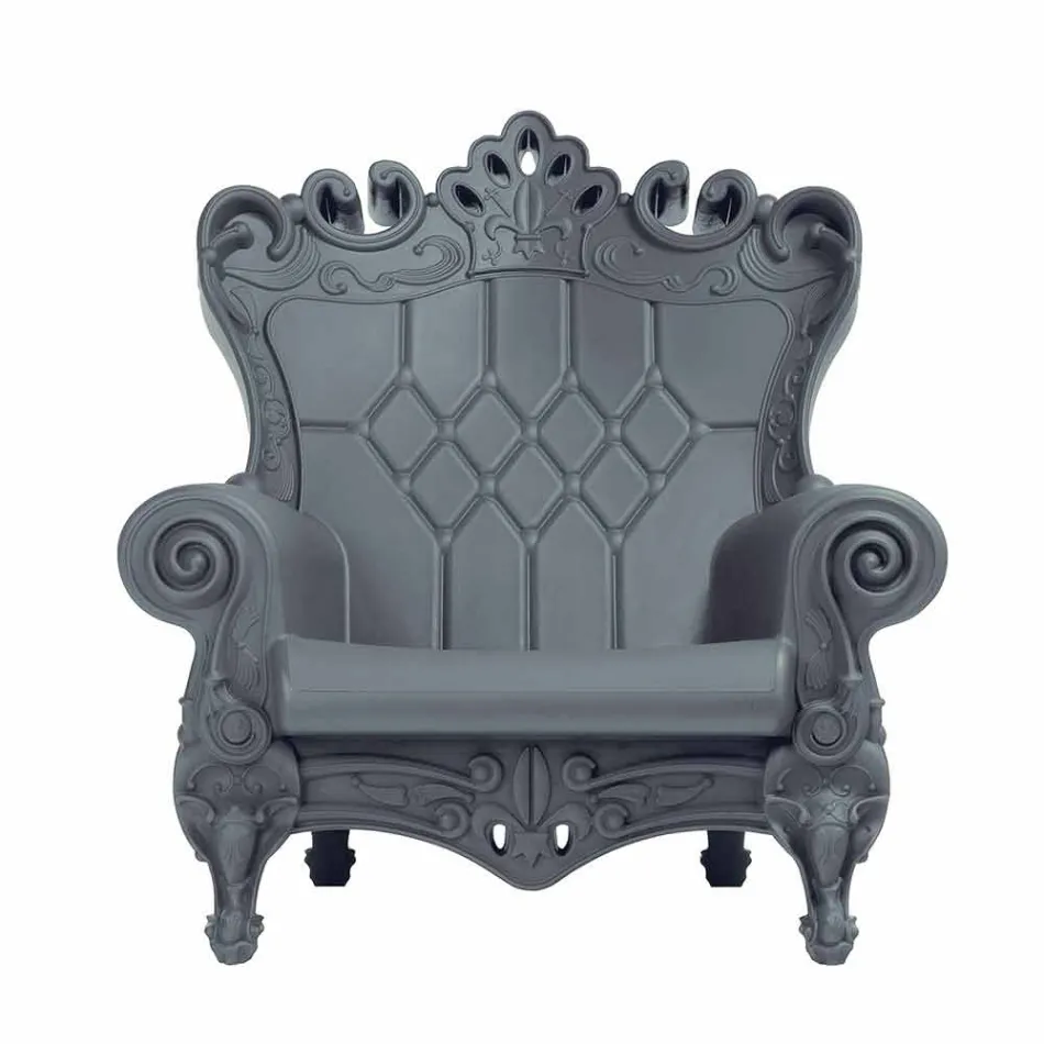 Poltrona elegante colorata Slide Queen Of Love polietilene made Italy Viadurini