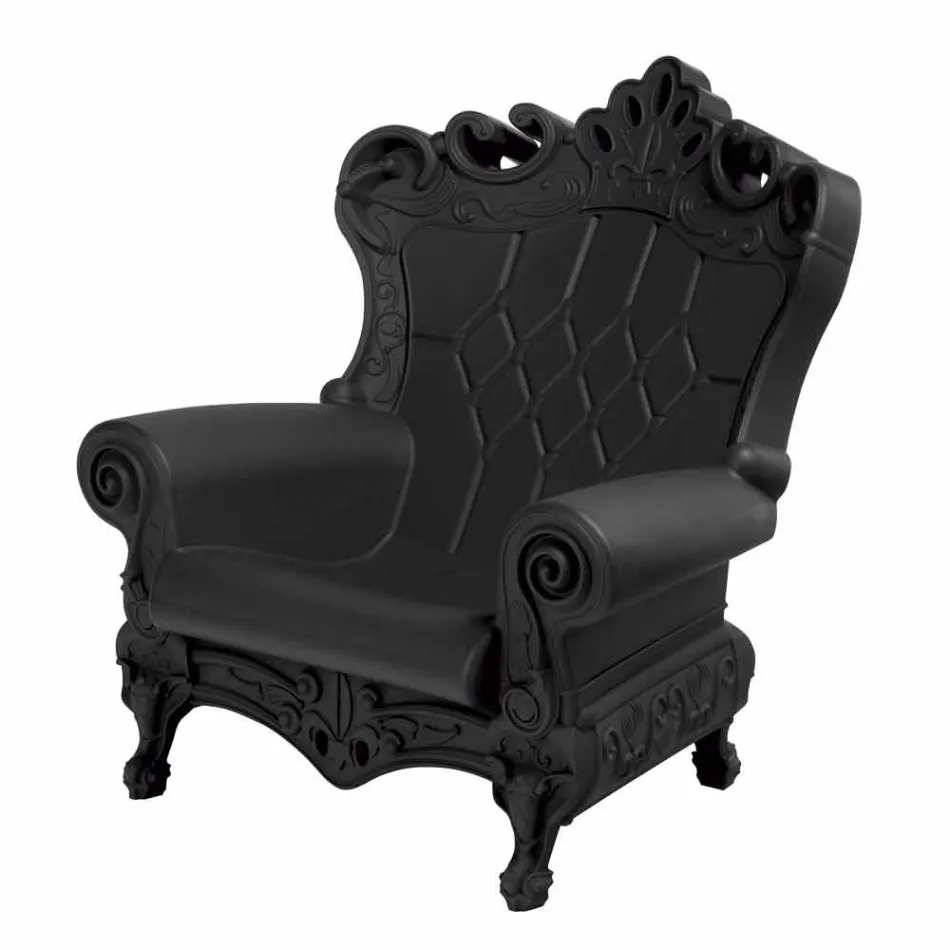 Poltrona elegante colorata Slide Queen Of Love polietilene made Italy Viadurini