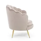 Poltrona Elegante Salotto Imbottita Effetto Velluto 3 Finiture - Geppy Viadurini