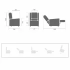 Poltrona Elettrica Alzapersona Relax Lift a 2 Motori di Lusso Moderna - Victoire Viadurini