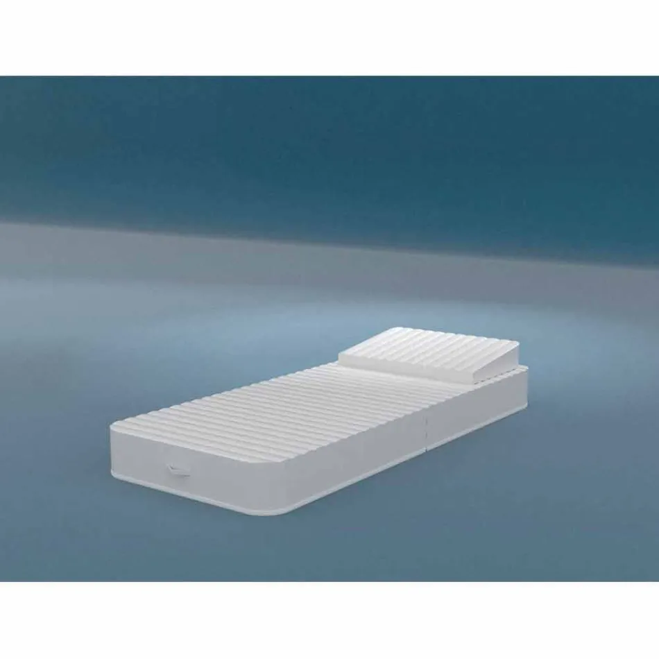 Poltrona galleggiante Trona Luxury bianca di design, made in Italy Viadurini