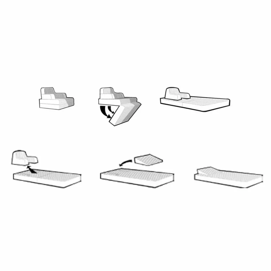 Poltrona galleggiante Trona Luxury bianca di design, made in Italy Viadurini