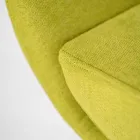 Poltrona Girevole con Base in Metallo e Seduta in Tessuto - Sereno Viadurini