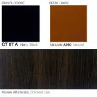 Poltrona Girevole in Pelle con Base in Legno Realizzata in Italia - Butterfly Viadurini