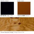 Poltrona Girevole in Pelle con Base in Legno Realizzata in Italia - Butterfly Viadurini