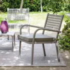 Poltrona Impilabile da Giardino in Acciaio Made in Italy 2 Pezzi – Aberdeen Viadurini