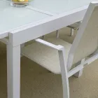 Poltrona Impilabile da Giardino in Textilene e Alluminio - Foglio Viadurini