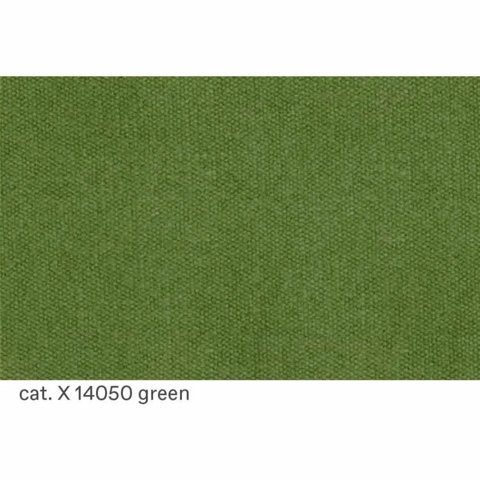 Poltrona in Frassino Tinto Nero con Rivestimento in Cotone Made in Italy - Peleo Viadurini