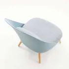 Poltrona in legno, tessuto e polipropilene moderna made Italy Perugia Viadurini