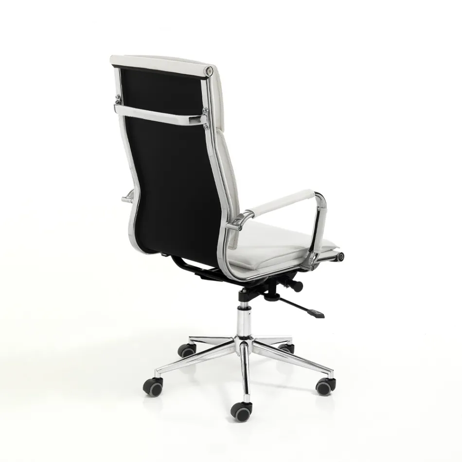 Poltrona in Pelle Sintetica di 3 Diverse Finiture - Neon Viadurini