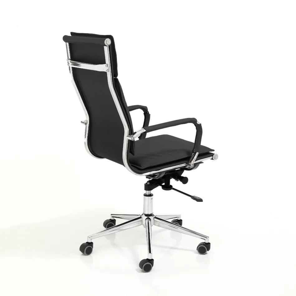 Poltrona in Pelle Sintetica di 3 Diverse Finiture - Neon Viadurini