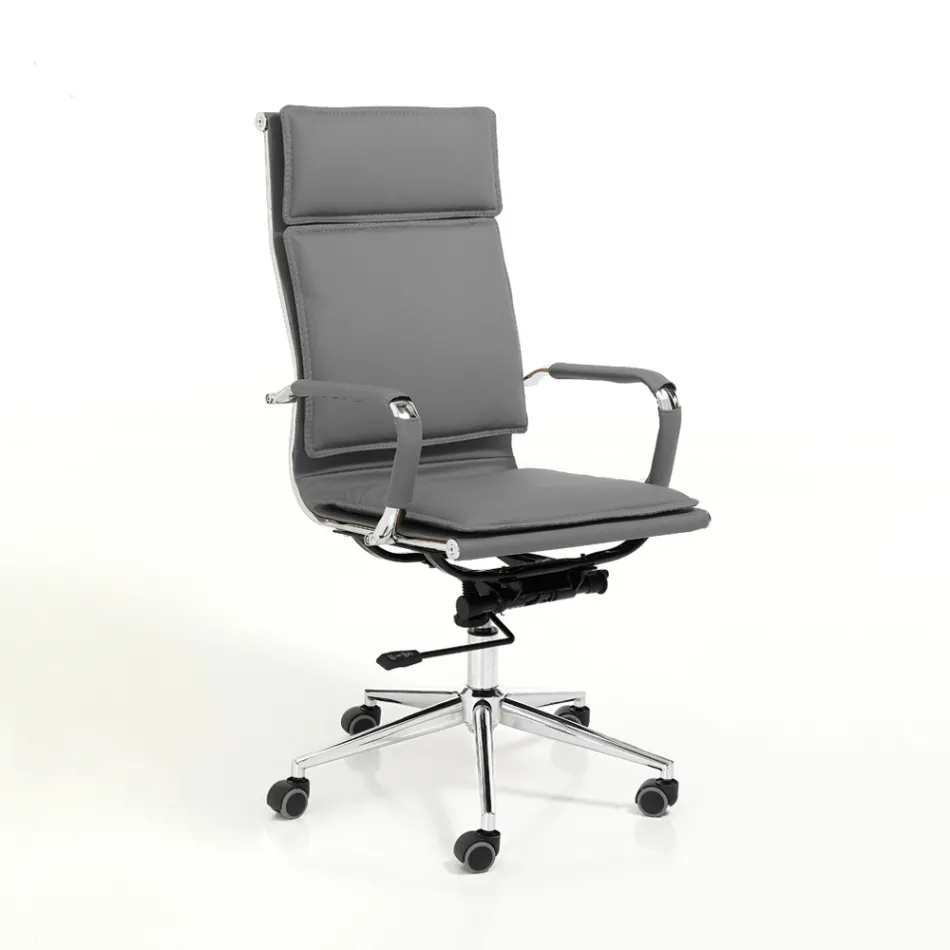 Poltrona in Pelle Sintetica di 3 Diverse Finiture - Neon Viadurini