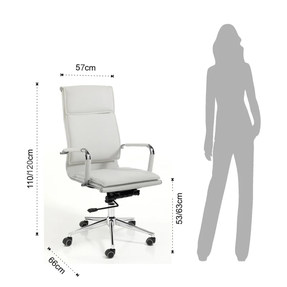 Poltrona in Pelle Sintetica di 3 Diverse Finiture - Neon Viadurini