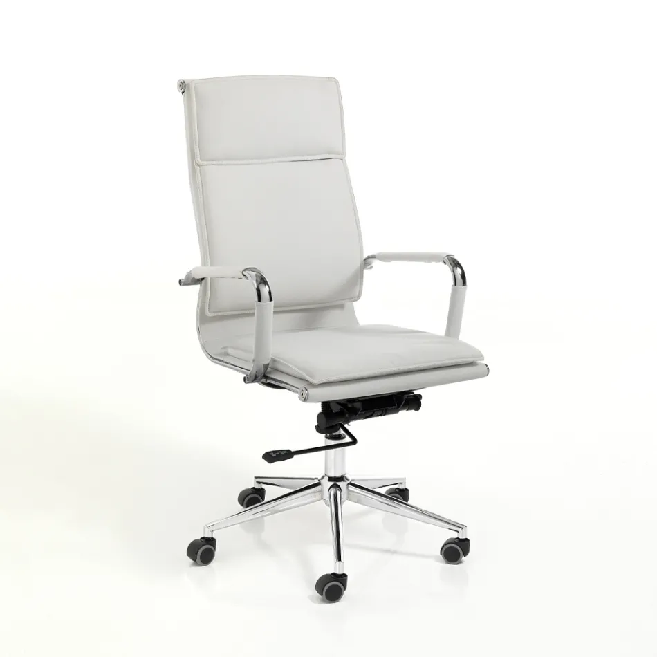 Poltrona in Pelle Sintetica di 3 Diverse Finiture - Neon Viadurini