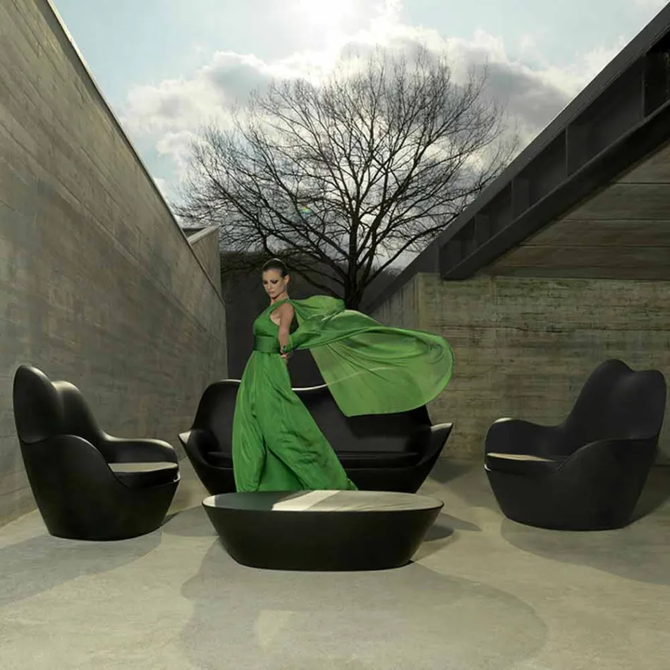 Poltrona in polietilene per esterno Sabinas by Vondom, design moderno Viadurini