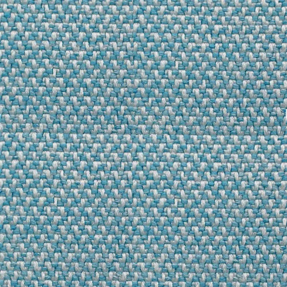 Poltrona in Tessuto con Base Girevole in Metallo di Lusso Made in Italy - Bergen Viadurini