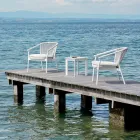 Poltrona Lounge da Giardino Tessuto Imbottito e Alluminio – Smart by Varaschin Viadurini