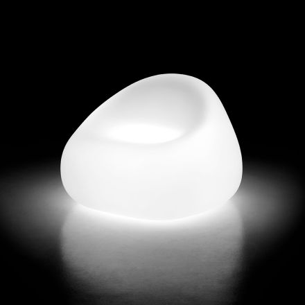 Poltrona Luminosa da Esterno con Luce LED in Polietilene Made in Italy - Ervin Viadurini