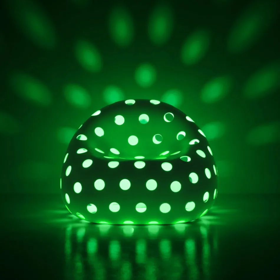 Poltrona Luminosa da Esterno in Polietilene Bianco Made in Italy - Asso Viadurini