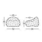 Poltrona Luminosa da Esterno in Polietilene Bianco Made in Italy - Asso Viadurini