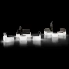 Poltrona Luminosa da Esterno in Polietilene con Cuscino Made in Italy - Belida Viadurini