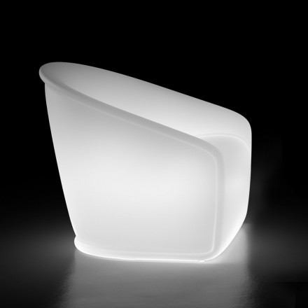 Poltrona Luminosa da Esterno in Polietilene con LED Made in Italy - Luglio Viadurini