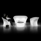 Poltrona Luminosa da Esterno in Polietilene con Luce LED Made in Italy - Conda Viadurini