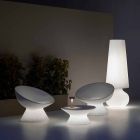 Poltrona Luminosa da Esterno in Polietilene con Luce LED Made in Italy - Desmond Viadurini