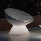 Poltrona Luminosa da Esterno in Polietilene con Luce LED Made in Italy - Desmond Viadurini