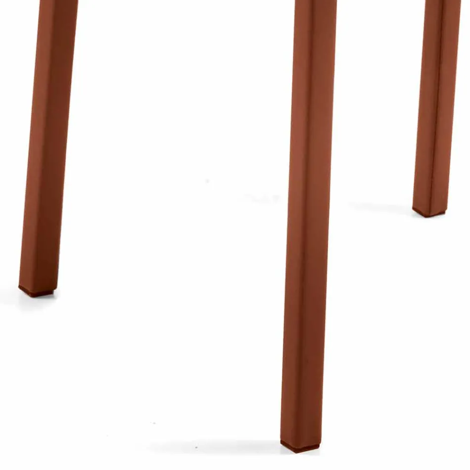 Poltrona made in Italy rivestita in pelle Niles, design moderno Viadurini