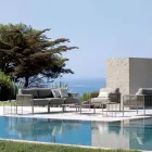 Poltrona Outdoor in Acciaio e Corda con Cuscini Made in Italy – Helga Viadurini