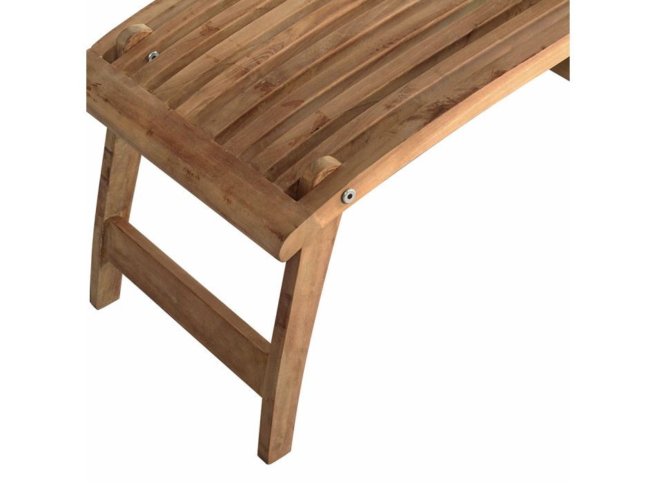 MYLIA - Poltrona Da Giardino In Legno Di Teak Naturale Chiaro - Lotto