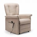 Poltrona Reclinabile Lift Relax a 2 Motori con Ruote, Made in Italy - Isabelle