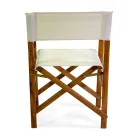 Poltrona Regista in Legno di Acacia Oliata Colore Naturale - Tecnica Viadurini